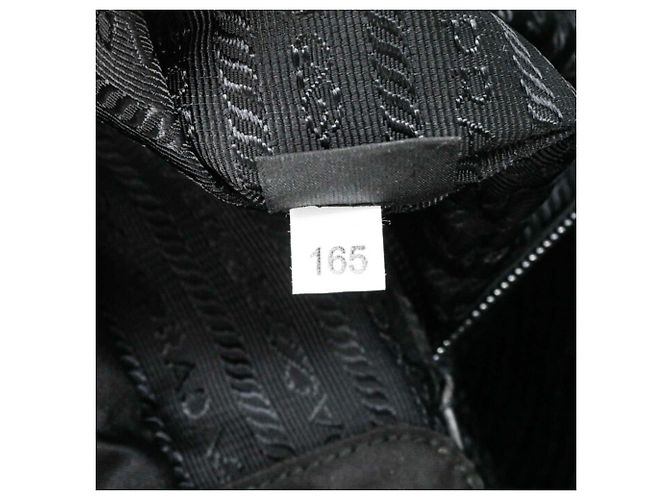 Borsa Tote in Nylon Tessuto Prada Nero Blu - vista 14