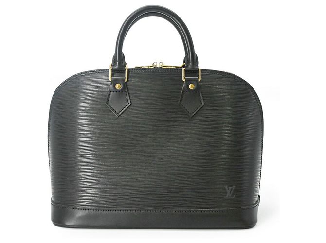 Borsa Louis Vuitton Alma Epi Noir Nero - vista 2