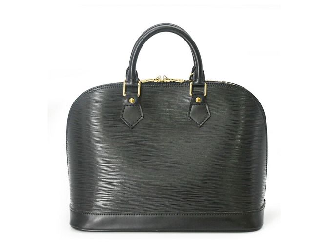 Borsa Louis Vuitton Alma Epi Noir Nero - vista 3