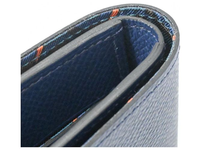 Hermès Hermes Citizen Twill Compact Silk In Bi-fold Wallet Navy blue - view 11