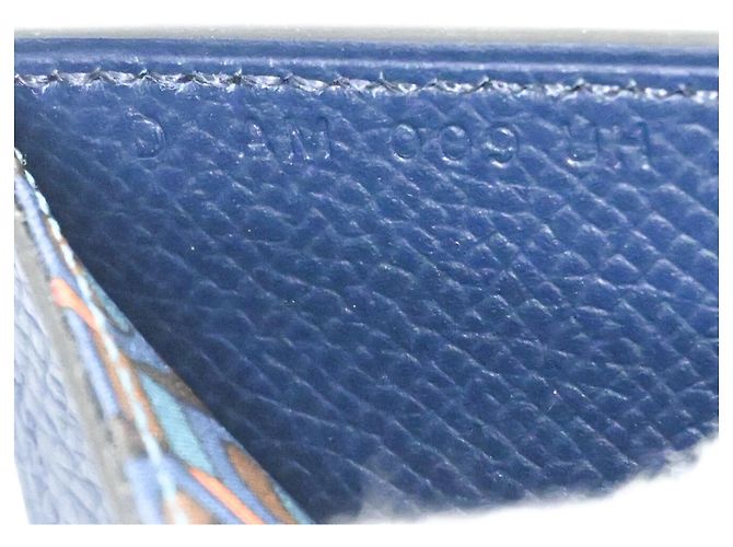 Hermès Hermes Citizen Twill Compact Silk In Bi-fold Wallet Navy blue - view 12