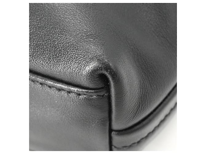Borsa a tracolla Prada in pelle nera e blu Nero - vista 10