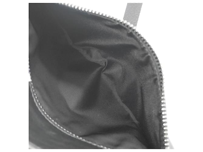 Borsa a tracolla Prada in pelle nera e blu Nero - vista 14