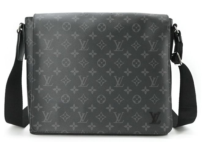 Borsa a Spalla Louis Vuitton District MM NM Nero - vista 2