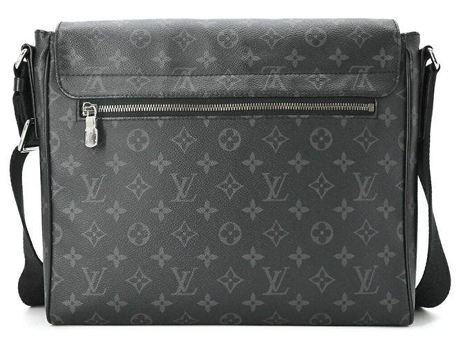 Borsa a Spalla Louis Vuitton District MM NM Nero - vista 3