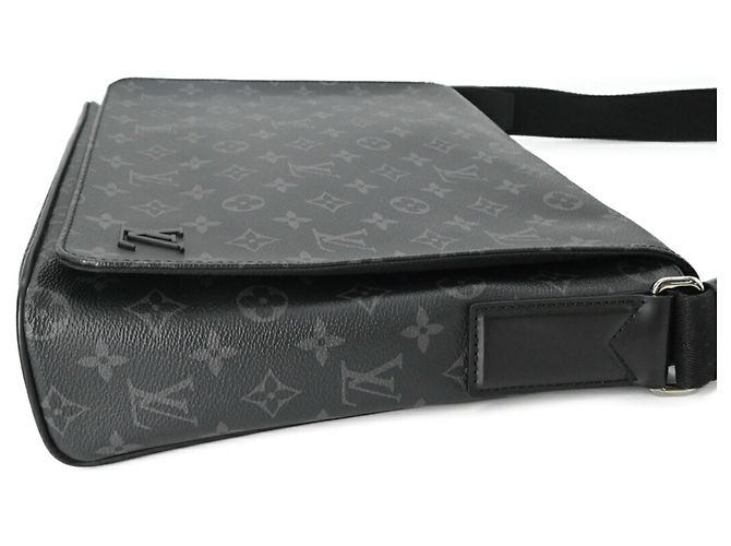Borsa a Spalla Louis Vuitton District MM NM Nero - vista 5
