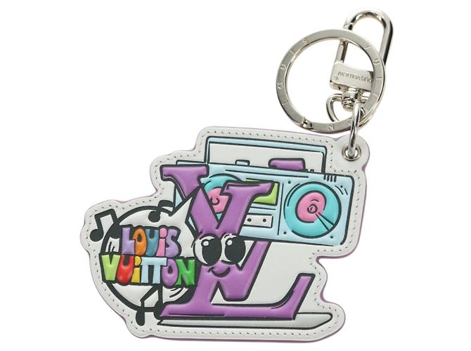 LOUIS VUITTON Monogram Comics Key Holder Purple MP3456 LV Auth 182056M Lila - Ansicht 2