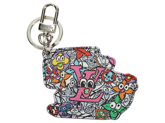 LOUIS VUITTON Monogram Comics Key Holder Purple MP3456 LV Auth 182056M Lila - Ansicht 6