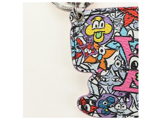 LOUIS VUITTON Monogram Comics Key Holder Purple MP3456 LV Auth 182056M Lila - Ansicht 8