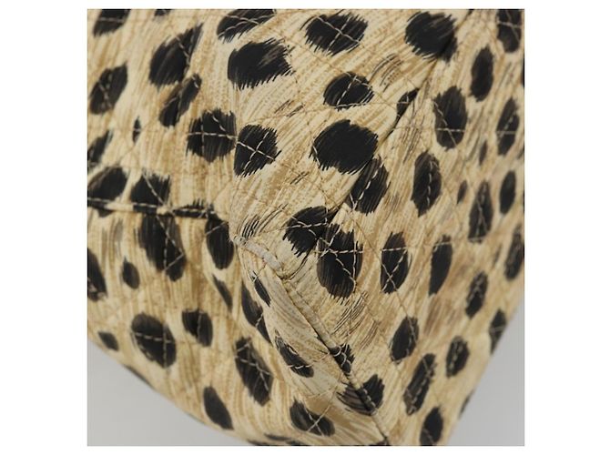 Borsa Christian Dior Canage Lady Dior in nylon beige argento Auth 182018V - vista 17