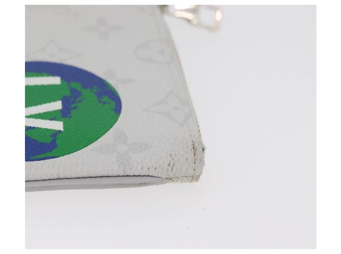 LOUIS VUITTON Monogram Zippe do Pouch PM Pochette Bianca M67809 LV Auth BA13233 Bianco Monogramma - vista 4