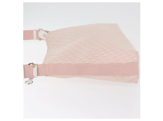 Borsa a tracolla Christian Dior Trotter Canvas Rosa Argento Auth bs35231 - vista 5