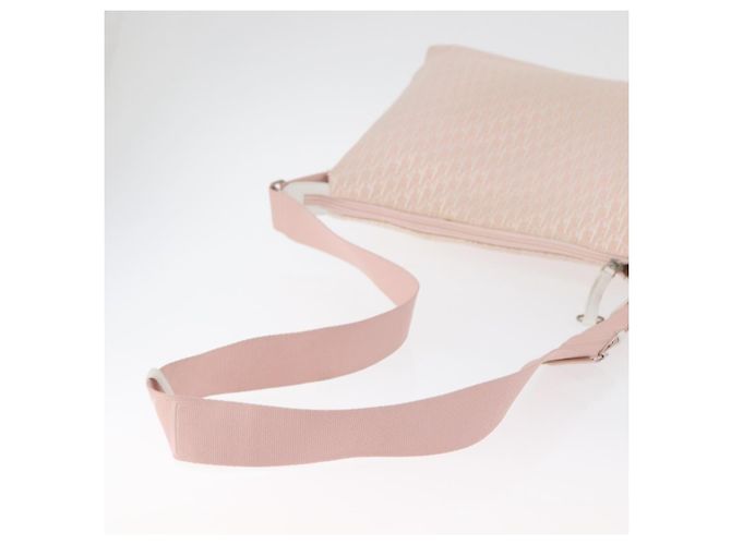 Borsa a tracolla Christian Dior Trotter Canvas Rosa Argento Auth bs35231 - vista 8