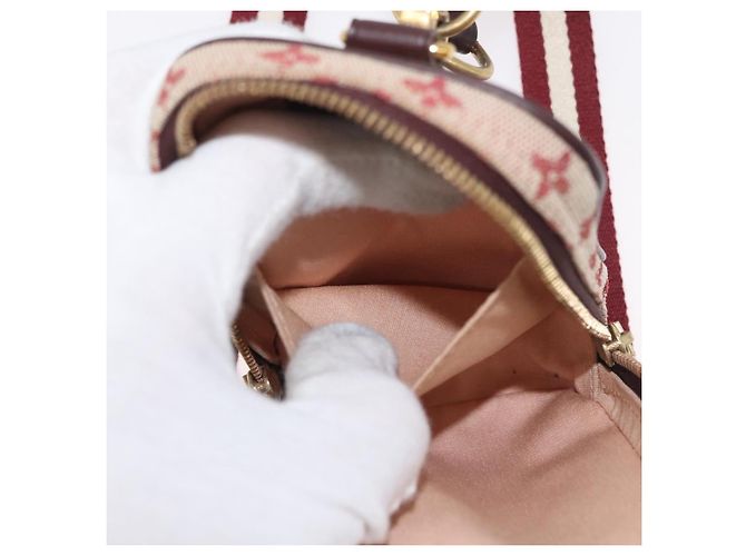 LOUIS VUITTON Monogram Mini Us Digital Pouch Red M60001 LV Auth 181783 Rosso - vista 21