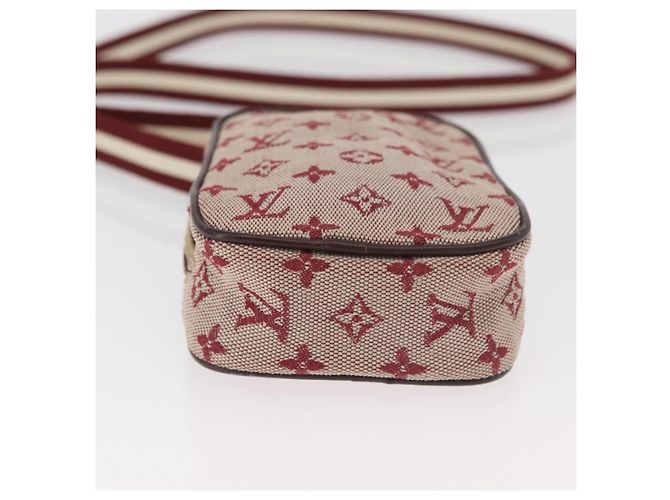 LOUIS VUITTON Monogram Mini Us Digital Pouch Red M60001 LV Auth 181783 Rosso - vista 5