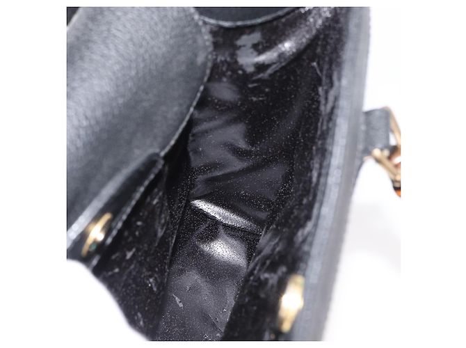 Borsa Tote GUCCI Bamboo in scamosciato nero e oro 002 1186 0260 Auth 180122 D'oro - vista 18