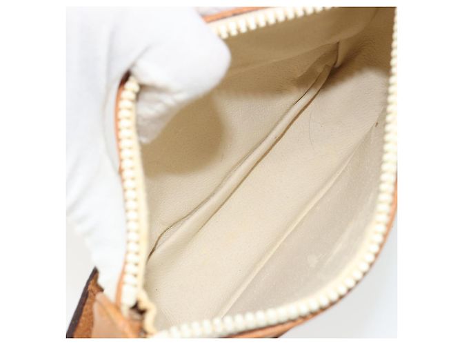 Borsa a Spalla GUCCI GG Plus Supreme PVC Bianco Oro Autentica 182471 D'oro - vista 12