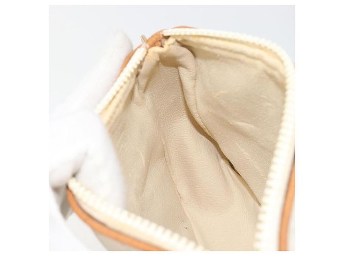 Borsa a Spalla GUCCI GG Plus Supreme PVC Bianco Oro Autentica 182471 D'oro - vista 19