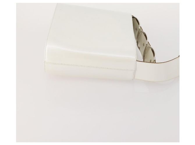 Borsa Salvatore Ferragamo in Nylon e Pelle 2 Set Bianco Rosa Auth BA13059 - vista 4
