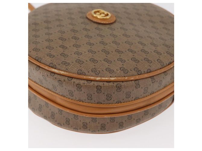 GUCCI Micro GG Supreme Schultertasche PVC Beige Gold Auth BA13154 Golden - Ansicht 14
