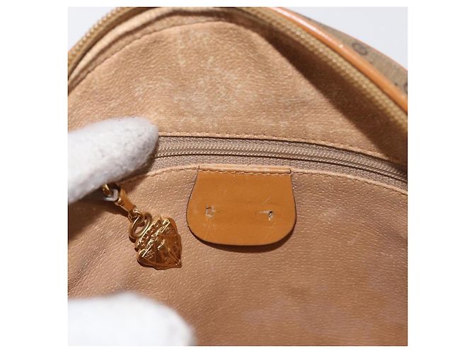 GUCCI Micro GG Supreme Schultertasche PVC Beige Gold Auth BA13154 Golden - Ansicht 18
