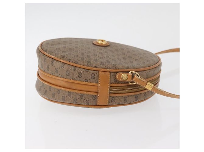 GUCCI Micro GG Supreme Schultertasche PVC Beige Gold Auth BA13154 Golden - Ansicht 3