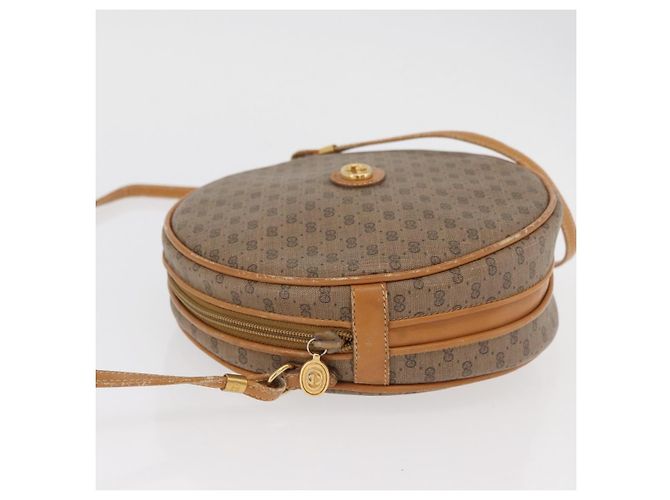 GUCCI Micro GG Supreme Schultertasche PVC Beige Gold Auth BA13154 Golden - Ansicht 4