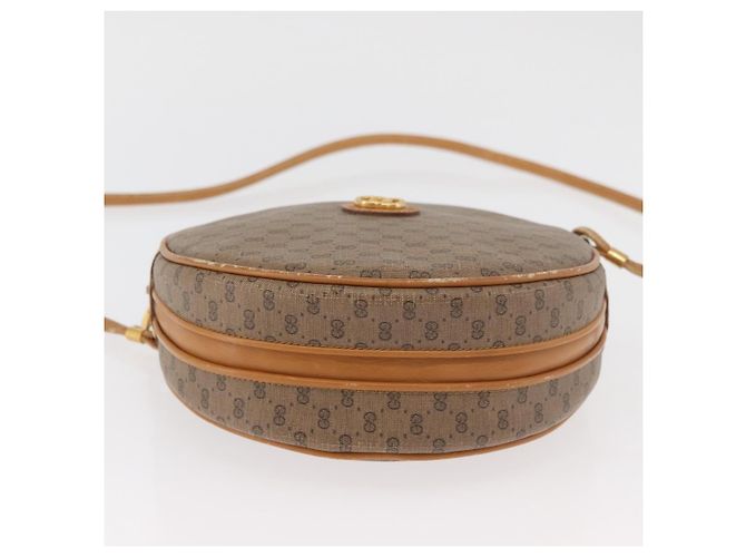 GUCCI Micro GG Supreme Schultertasche PVC Beige Gold Auth BA13154 Golden - Ansicht 5