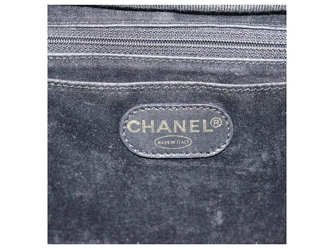 CHANEL COCO Mark Vanity Hand Bag Patent leather Black Gold CC Auth 181661 Schwarz Golden - Ansicht 20