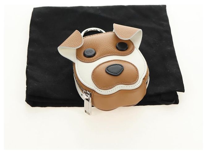Pochette Portafoglio in Pelle Christian Dior Bobby Beige Argento Auth 181779SM - vista 12