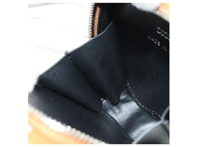 Pochette Portafoglio in Pelle Christian Dior Bobby Beige Argento Auth 181779SM - vista 23
