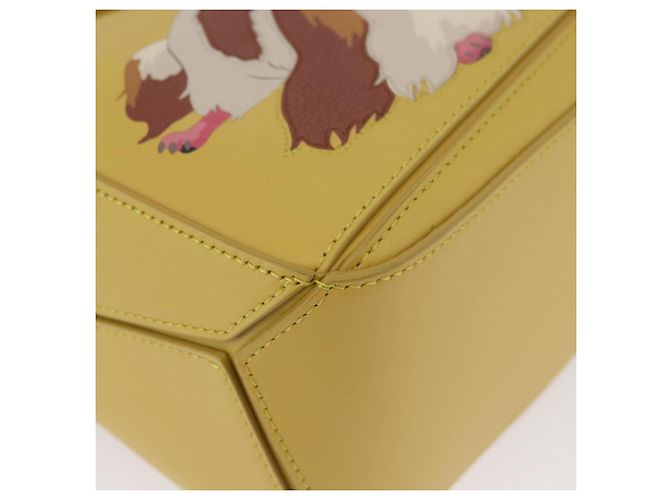 Bolsa LOEWE Puzzle Small Studio Ghibli Hin Spirited Away em couro Auth 167380SM Dourado Amarelo - vista 16