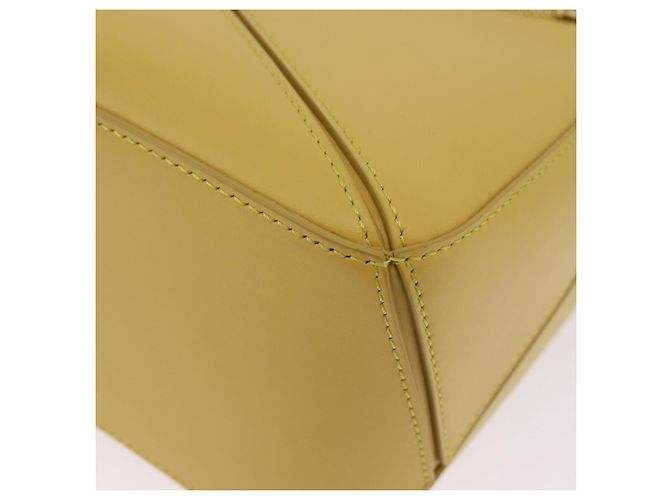 Bolsa LOEWE Puzzle Small Studio Ghibli Hin Spirited Away em couro Auth 167380SM Dourado Amarelo - vista 19