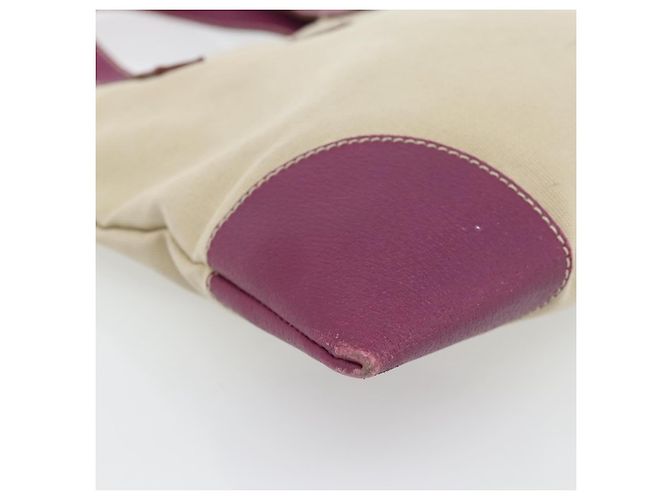 Borsa Tote PRADA in tela e pelle viola argento Auth am11680 Porpora - vista 14