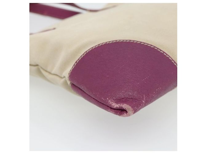Borsa Tote PRADA in tela e pelle viola argento Auth am11680 Porpora - vista 16