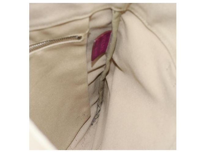 Borsa Tote PRADA in tela e pelle viola argento Auth am11680 Porpora - vista 20