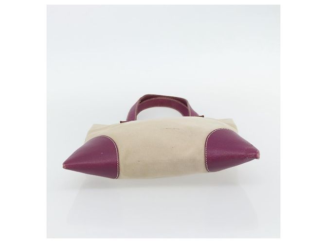 Borsa Tote PRADA in tela e pelle viola argento Auth am11680 Porpora - vista 5