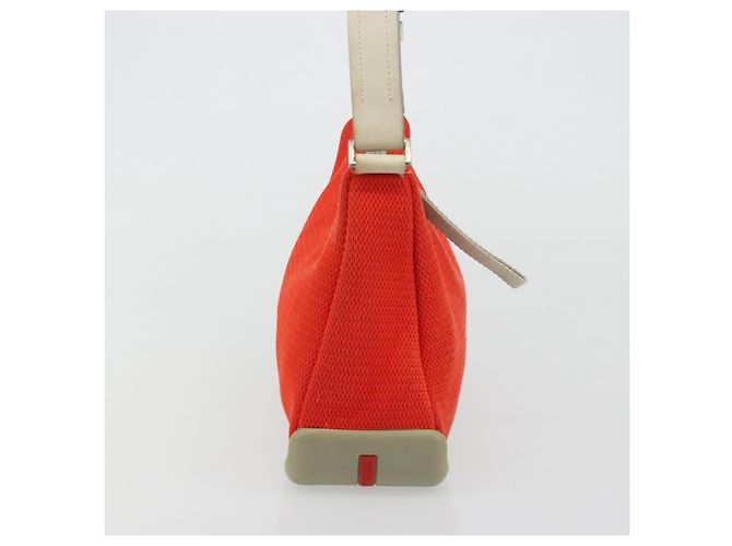 Borsa a tracolla PRADA Sports in tela Arancione Argento Auth 180921 - vista 4