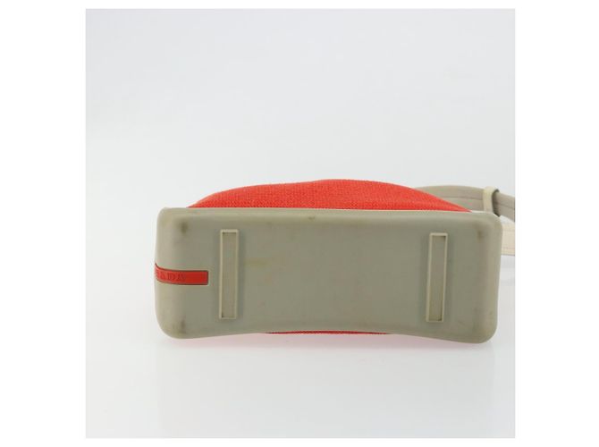 Borsa a tracolla PRADA Sports in tela Arancione Argento Auth 180921 - vista 5