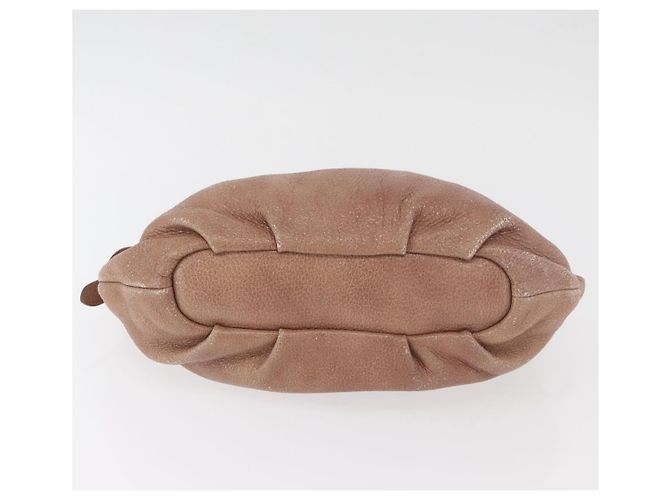 Borsa a Spalla con Catena PRADA in Pelle Rosa Oro Auth yk20410A D'oro - vista 5