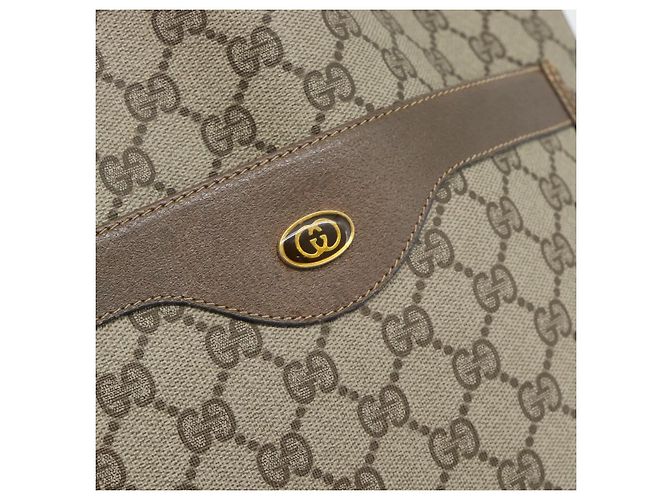 Borsa Tote GUCCI GG Supreme Web Sherry Line PVC Beige 39 02 003 Auth BA13156 - vista 17