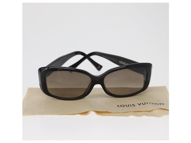Gafas de sol LOUIS VUITTON Spson de plástico Negro LV Auth BA13232 - vista 11