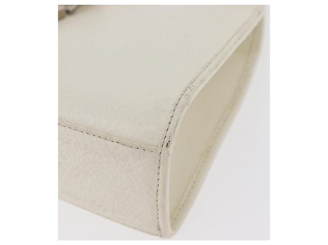 Borsa GUCCI Jackie in pelle bianco argento 002 1068 Auth 182461 - vista 14