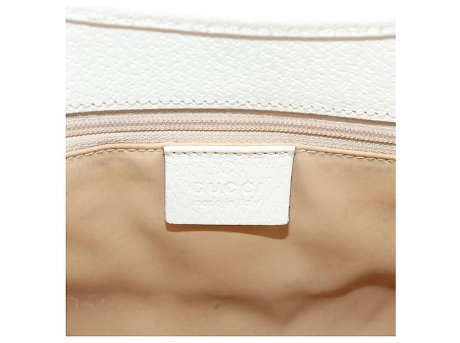 Borsa GUCCI Jackie in pelle bianco argento 002 1068 Auth 182461 - vista 17