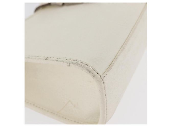 Borsa GUCCI Jackie in pelle bianco argento 002 1068 Auth 182461 - vista 9