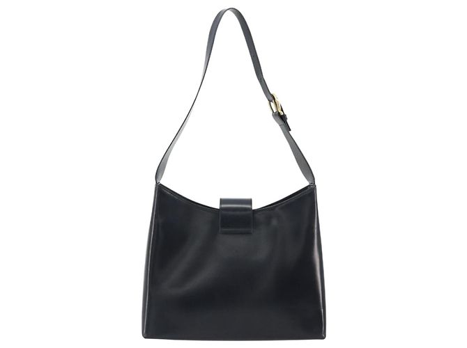 Borsa a tracolla Salvatore Ferragamo Gancini in pelle blu navy e oro Autentica BA13105 D'oro - vista 2
