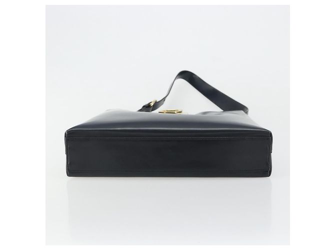 Borsa a tracolla Salvatore Ferragamo Gancini in pelle blu navy e oro Autentica BA13105 D'oro - vista 5