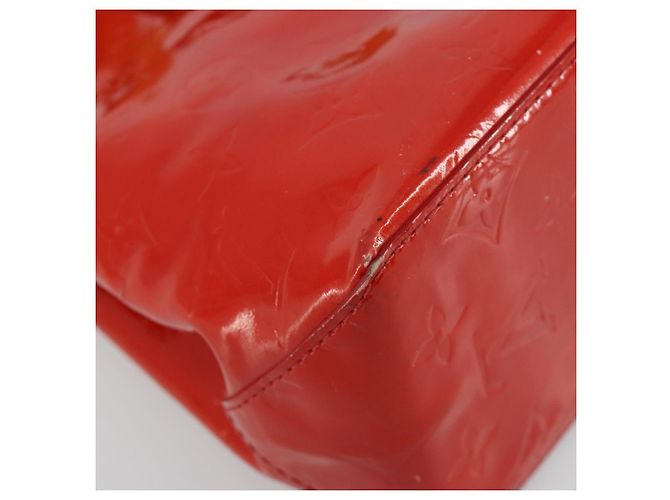 LOUIS VUITTON Monogram Vernis Reade PM Hand Bag Red Rouge M91088 LV Auth 181656 Vermelho - vista 16