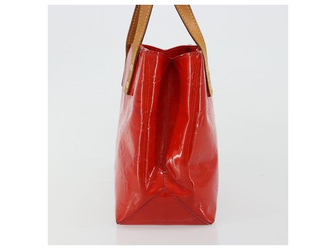 LOUIS VUITTON Monogram Vernis Reade PM Hand Bag Red Rouge M91088 LV Auth 181656 Vermelho - vista 4