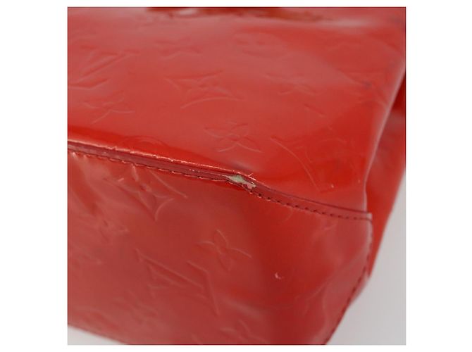LOUIS VUITTON Monogram Vernis Reade PM Hand Bag Red Rouge M91088 LV Auth 181656 Vermelho - vista 9